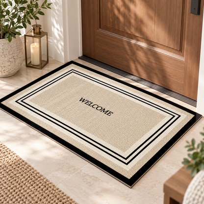 Minimalist Welcome Entryway Mat – Non-Slip Indoor Door Rug